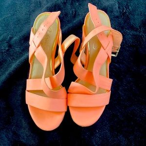 Peach Jessica Simpson Wedges